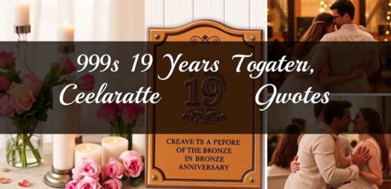 999+ Best 19 Years Together Quotes Celebrating Love's Bronze Anniversary