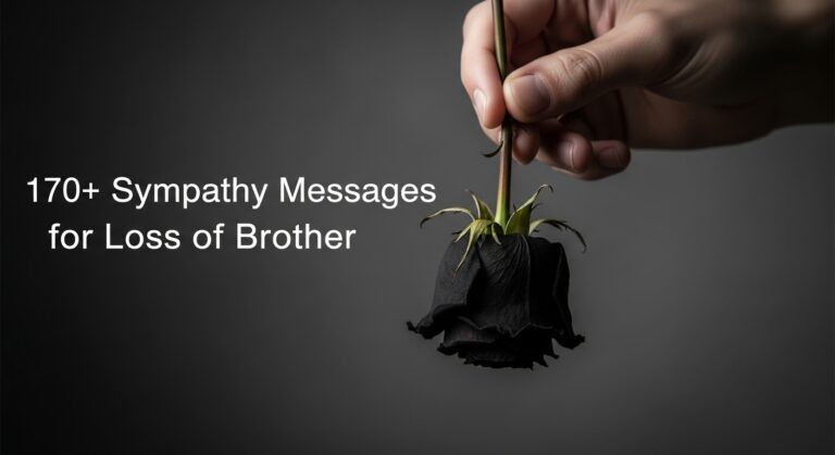 170+ Sympathy Messages For Loss Of Brother That Unveils The Pain In Your Heart
