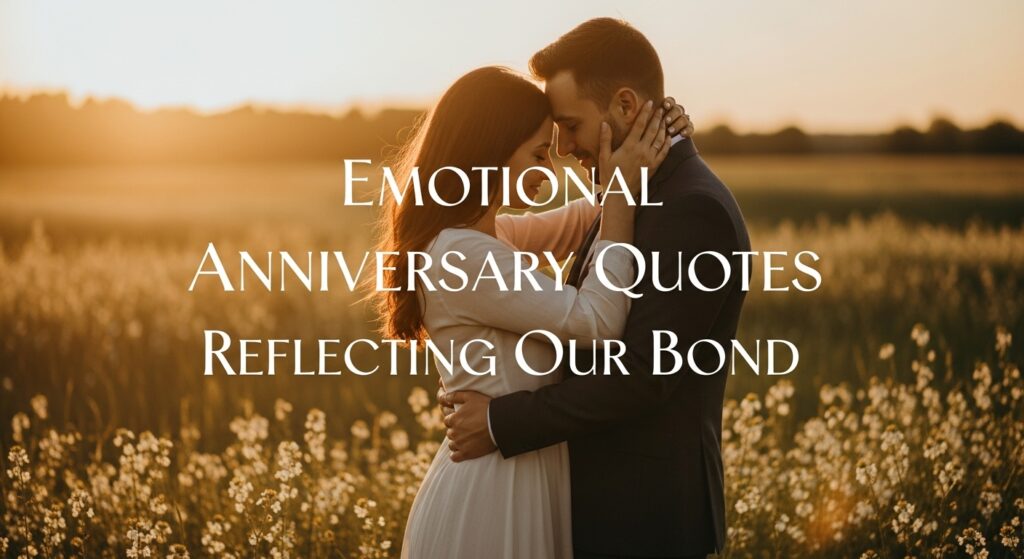 Emotional Anniversary Quotes Reflecting Our Bond