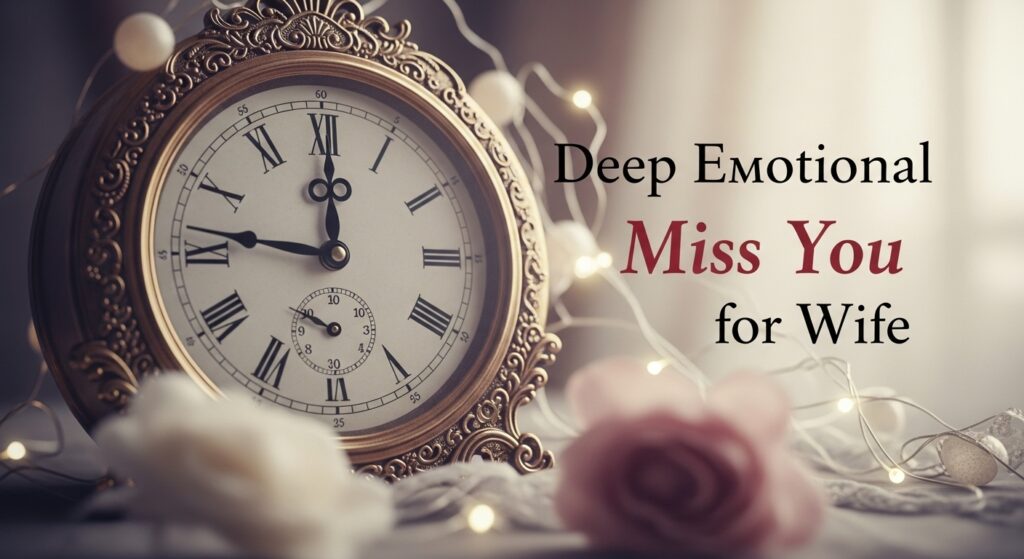 Deep Emotional Miss You Messages for Wife