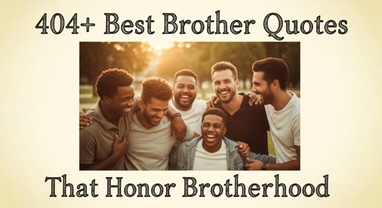 404+ Best Brother Quote That Honor Brotherhood